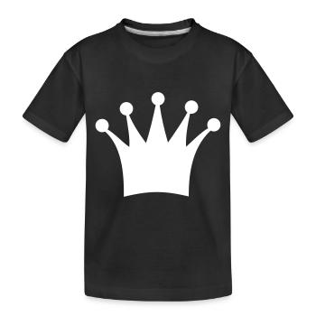 couronne - T-shirt bio Premium Enfant - noir - Devant