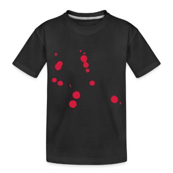 blood2 - Kids' Premium Organic T-Shirt - black - Front