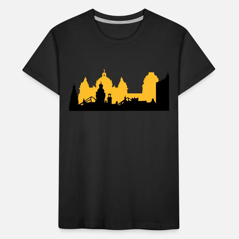 Leipzig Skyline Kinder Premium Bio T-Shirt