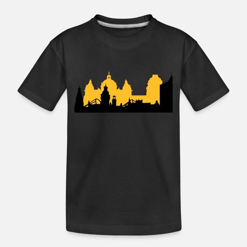 Leipzig Skyline - Kids' Premium Organic T-Shirt - black