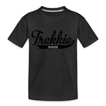 trekkie inside - Kinder Premium Bio T-Shirt - Schwarz - Vorne