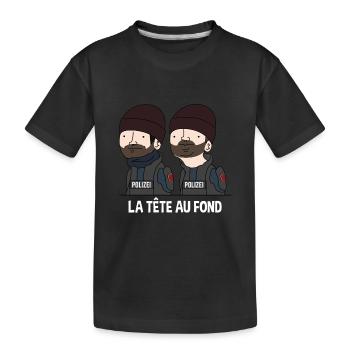 La tête au fond ! - T-shirt bio Premium Enfant - noir - Devant