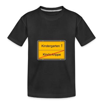 Kindergarten Kinderkrippe - Kinder Premium Bio T-Shirt - Schwarz - Vorne
