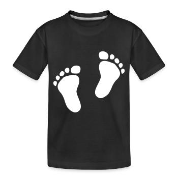 Baby - Kinder Premium Bio T-Shirt - Schwarz - Vorne