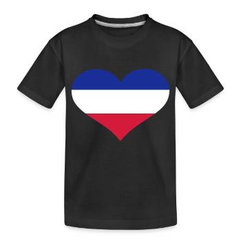 Niederlande - Kinder Premium Bio T-Shirt - Schwarz - Vorne