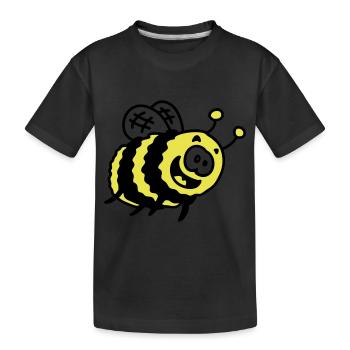 bourdon drôle - T-shirt bio Premium Enfant - noir - Devant