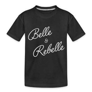Belle et rebelle - T-shirt bio Premium Enfant - noir - Devant