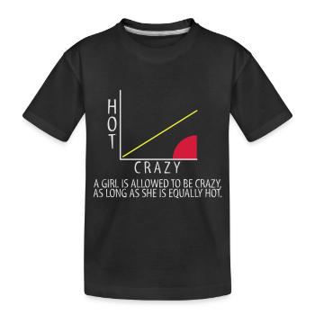 échelle fou chaud - T-shirt bio Premium Enfant - noir - Devant
