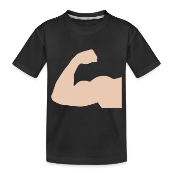 Arm 1 - Kinder Premium Bio T-Shirt - Schwarz - Vorne