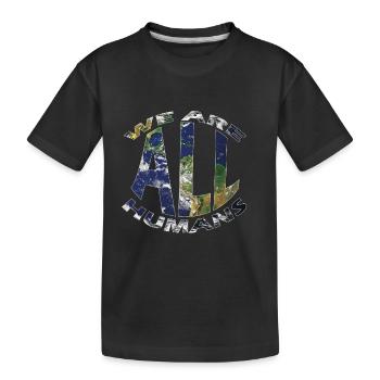 We are all human - Kids' Premium Organic T-Shirt - black - Front