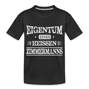 Zimmermann - Kinder Premium Bio T-Shirt - Schwarz - Vorne