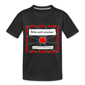 Dynamit - Bitte Abstand halten. - Kinder Premium Bio T-Shirt - Schwarz - Vorne