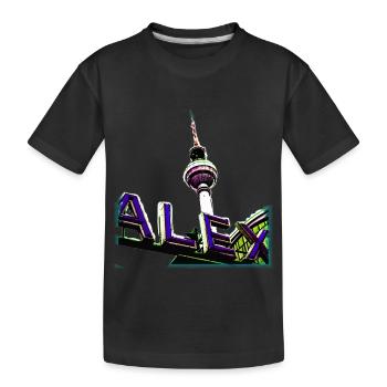Alex Blue - Kids' Premium Organic T-Shirt - black - Front