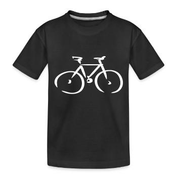 Fahrrad - Kinder Premium Bio T-Shirt - Schwarz - Vorne