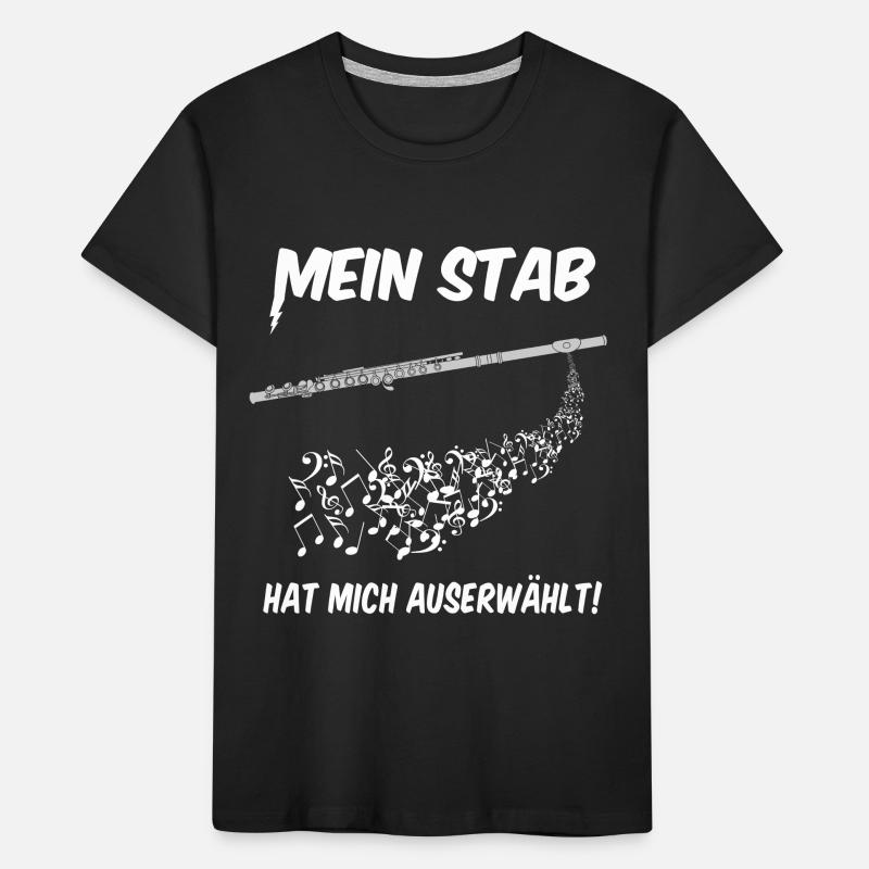 Querflöte - auserwählt Kinder Premium Bio T-Shirt