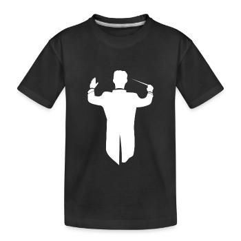 Dirigent - Kinder Premium Bio T-Shirt - Schwarz - Vorne