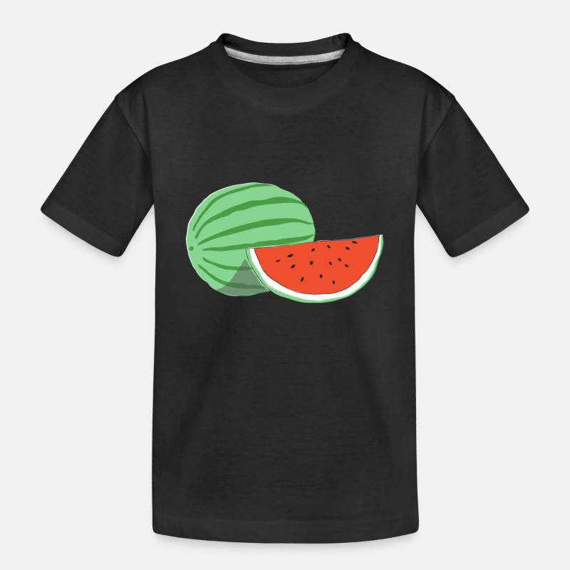 WASSERMELONE - Kinder Premium Bio T-Shirt - Schwarz