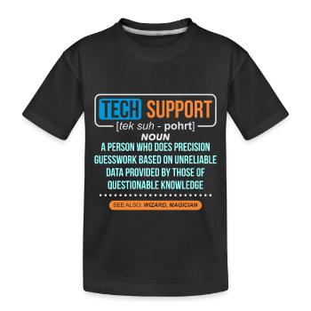 Technician Gift Idea & T-Shirt - Kids' Premium Organic T-Shirt - black - Front