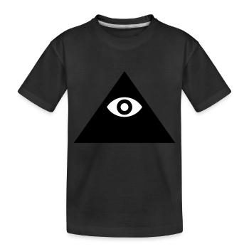 Illuminati - Kids' Premium Organic T-Shirt - black - Front