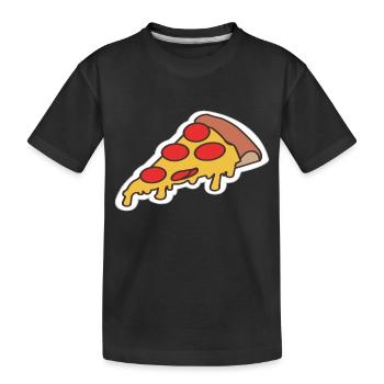 Pizza pizza - T-shirt bio Premium Enfant - noir - Devant