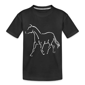 hippiques - T-shirt bio Premium Enfant - noir - Devant