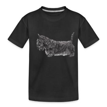 Terrier écossais UB - T-shirt bio Premium Enfant - noir - Devant