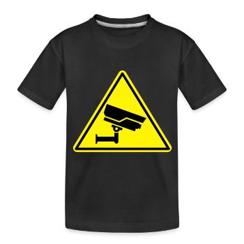 caméra de sécurité caméra de sécurité - T-shirt bio Premium Enfant - noir - Devant
