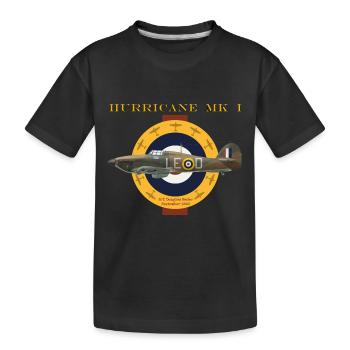 Hurricane Mk I Bader - T-shirt bio Premium Enfant - noir - Devant