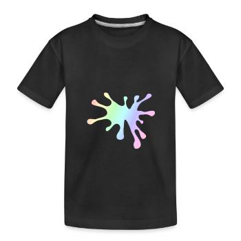 Des taches de peinture | Couleur peintre Idée de cadeau - T-shirt bio Premium Enfant - noir - Devant