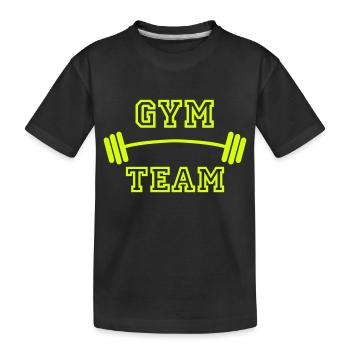 gym team - T-shirt bio Premium Enfant - noir - Devant