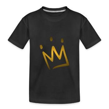 couronne - T-shirt bio Premium Enfant - noir - Devant