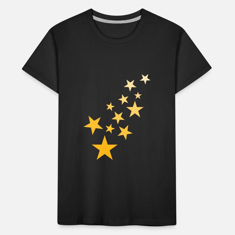 Star asterisk pattern starry sky Kids' Premium Organic T-Shirt