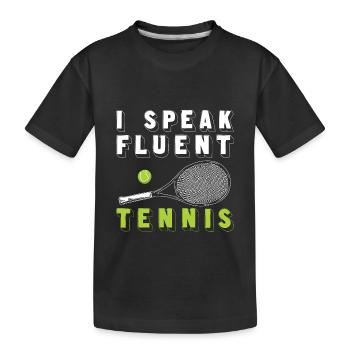 Tennis - T-shirt bio Premium Enfant - noir - Devant