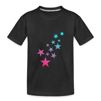 Modèle astérisque symbole étoile - T-shirt bio Premium Enfant - noir - Devant