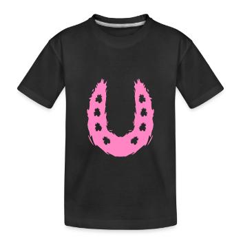 Cheval symbole de fer à cheval - T-shirt bio Premium Enfant - noir - Devant