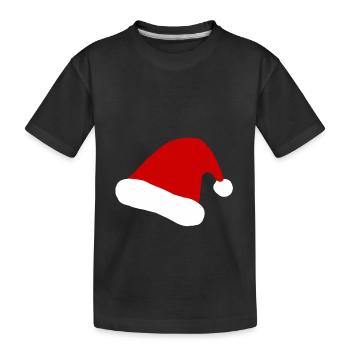 Christmas hat Christmas XMas Christmas X-Mas - Kids' Premium Organic T-Shirt - black - Front