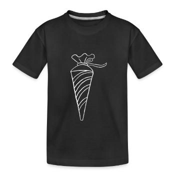 Cartable, sac à sucre, rentrée scolaire - T-shirt bio Premium Enfant - noir - Devant