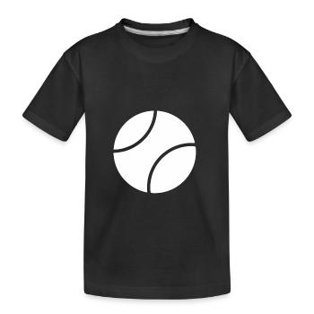 Tennis ball ball sport tennis ball sport gift - Kids' Premium Organic T-Shirt - black - Front