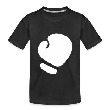 Boxing glove boxing boxer boxing gloves martial arts - Kids' Premium Organic T-Shirt - black - Front
