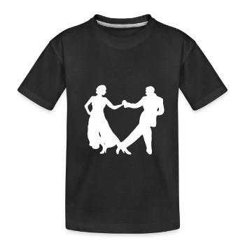 Tango dancer salsa gift dance couple dancing dance - Kids' Premium Organic T-Shirt - black - Front