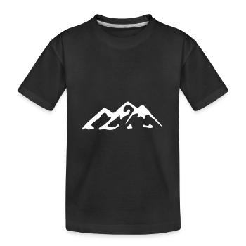 Montagne Alpinisme Randonnées Montagne Escalade Montagnes - T-shirt bio Premium Enfant - noir - Devant