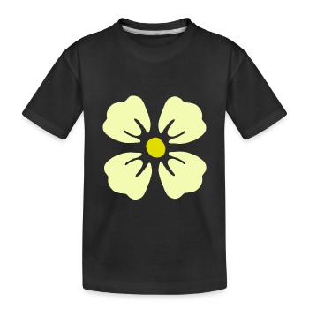 Flower garden flower gardener leaf flowers plant - Kids' Premium Organic T-Shirt - black - Front