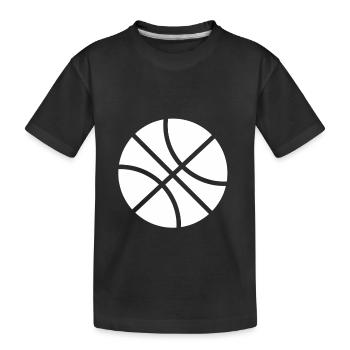 Basket- sport balle sport cadeau joueur de basket - T-shirt bio Premium Enfant - noir - Devant