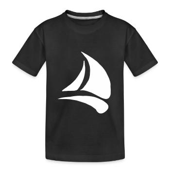 Voile voilier marin bateau voile capitaine - T-shirt bio Premium Enfant - noir - Devant