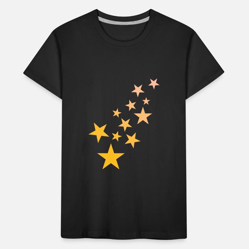 Star asterisk pattern starry sky Kids' Premium Organic T-Shirt