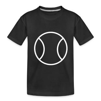 Tennis tennis lovers tennis tennis racket - Kids' Premium Organic T-Shirt - black - Front