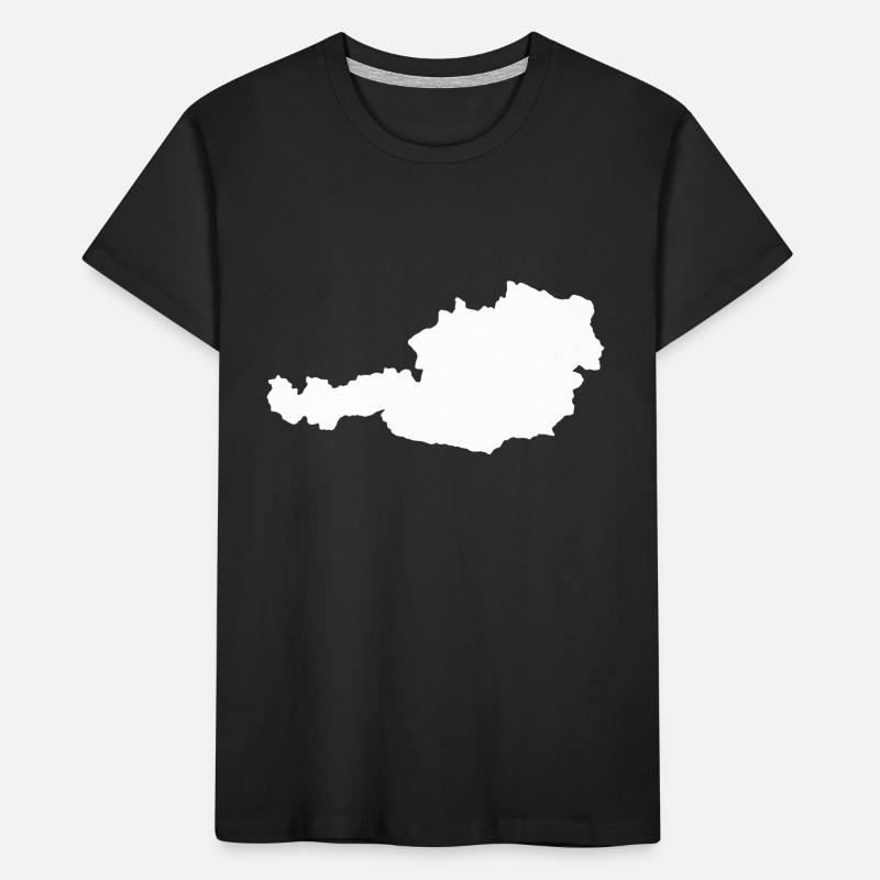 Austria outline Austria map Austrians Kids' Premium Organic T-Shirt