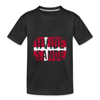 Hvide Sande, Westjütland, Dänemark, Nordsee - Kinder Premium Bio T-Shirt - Schwarz - Vorne