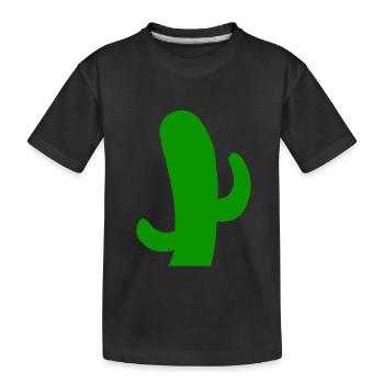 Desert thorny cactus cactus prickly cactus - Kids' Premium Organic T-Shirt - black - Front
