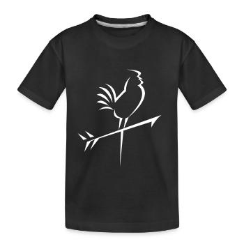 Weather tap design - Kids' Premium Organic T-Shirt - black - Front